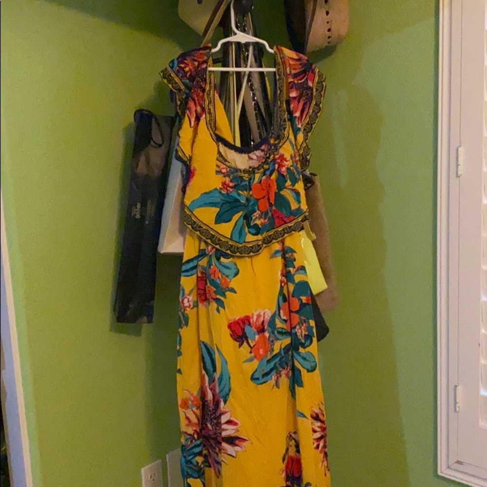 Flying tomato off the shoulder maxi dress